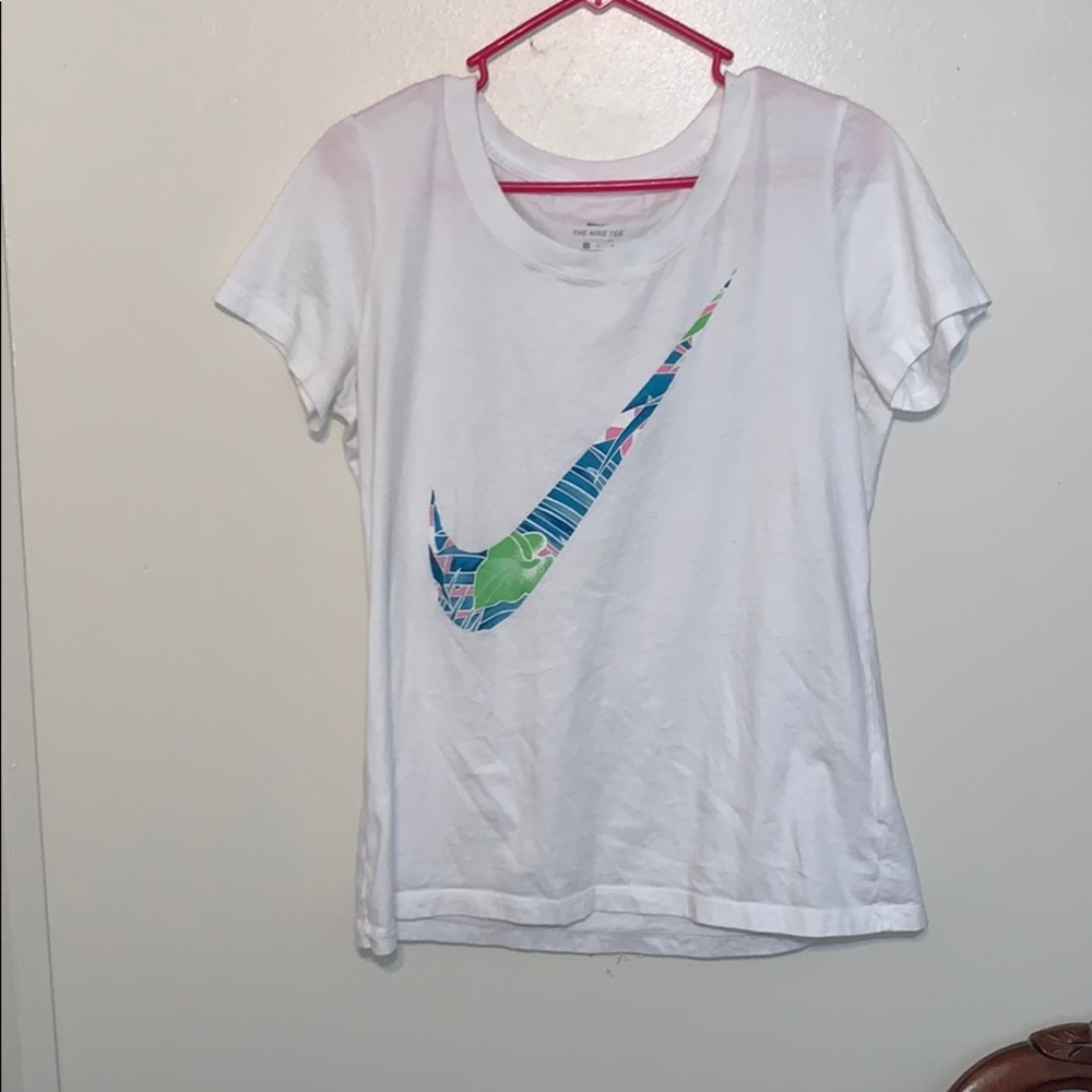 White NIKE Running shirt